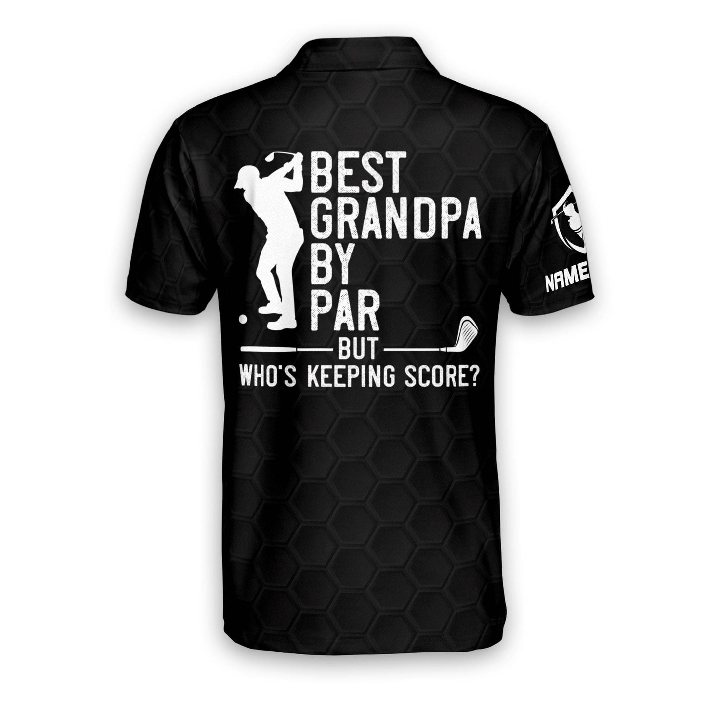 Best Grandpa By Par But Who's Keeping Score Golf Polo Shirt GM0187