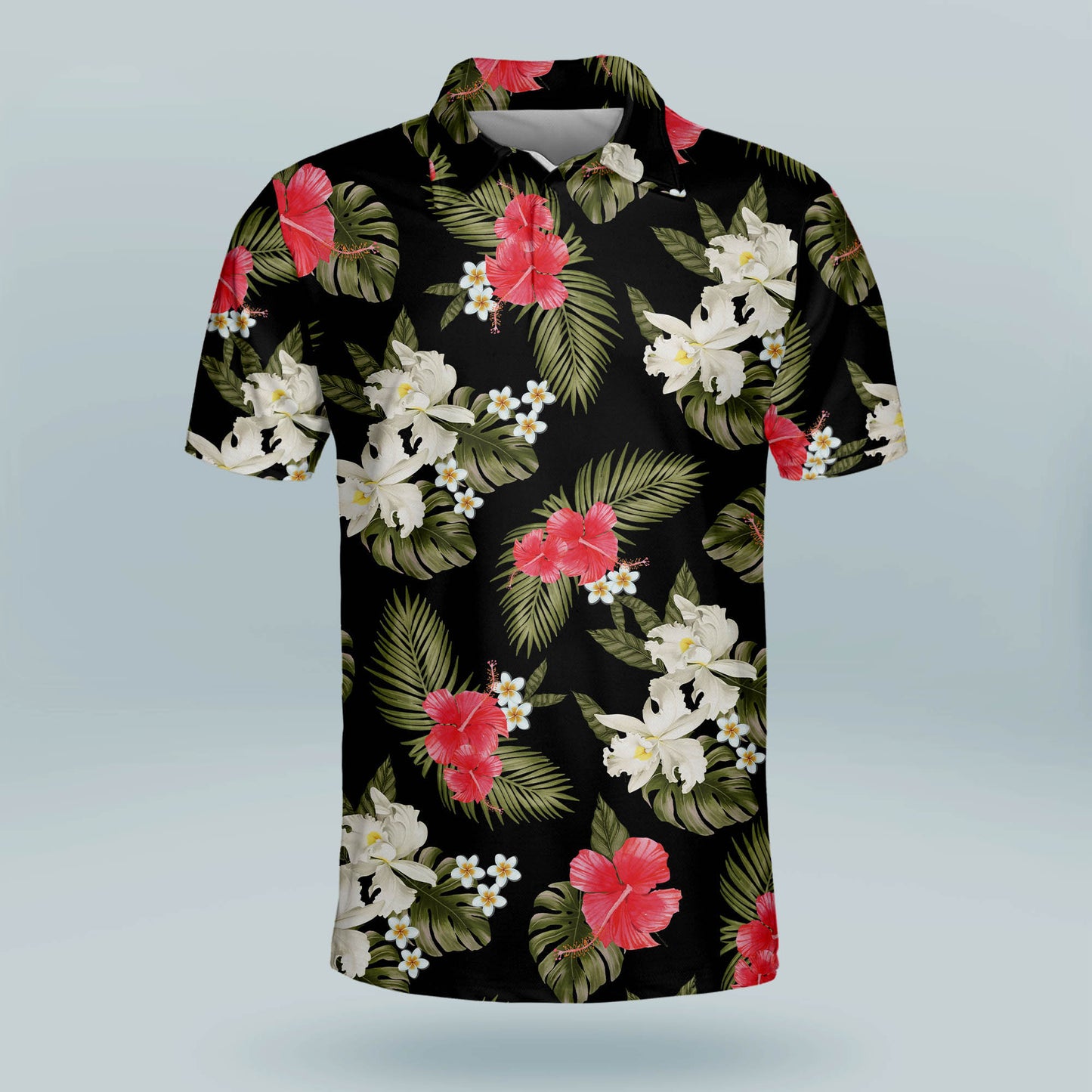 Floral Tropical Floral Golf Polo Shirt GM0258