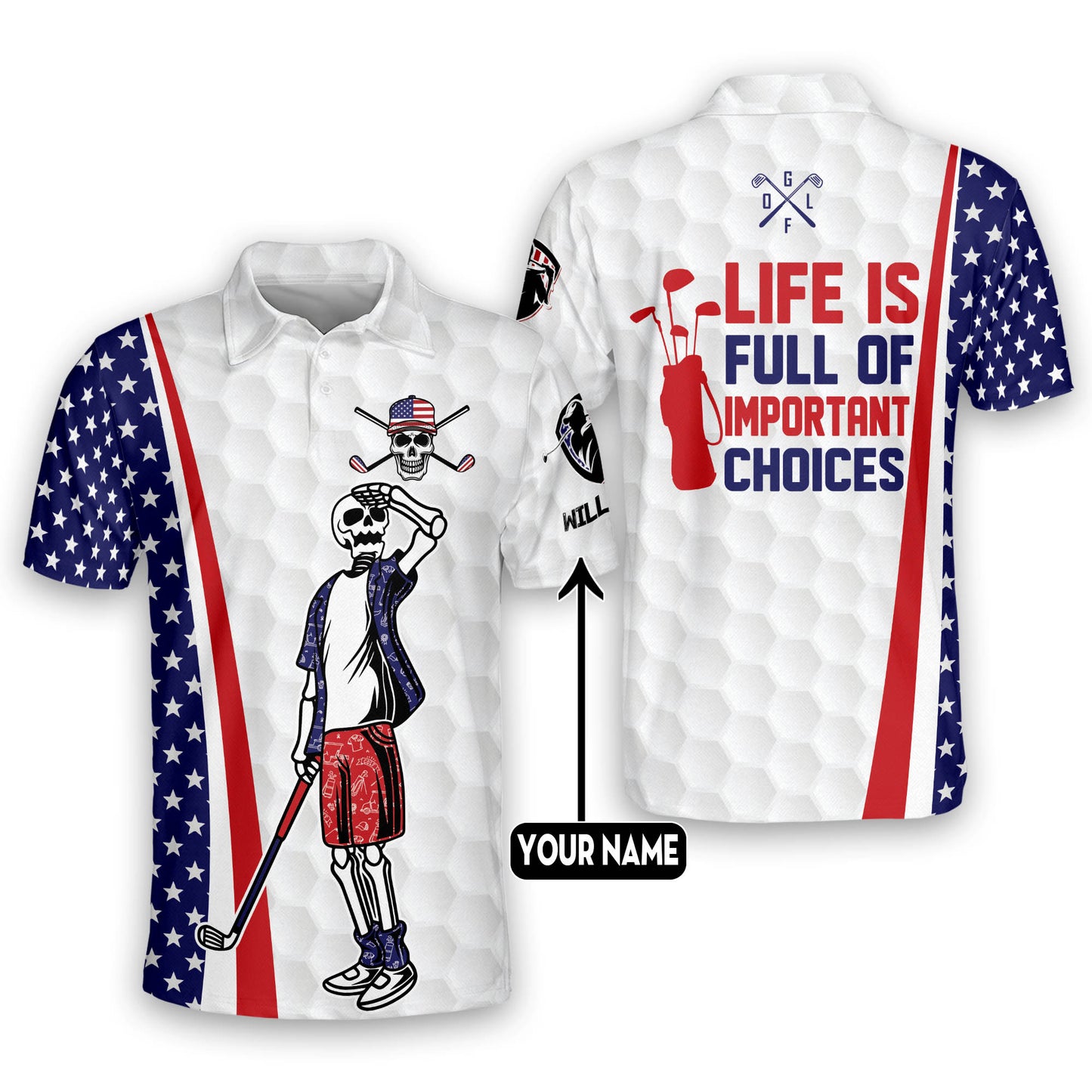 Life Is Full Of Important Choices Golf Polo Shirt GM0209