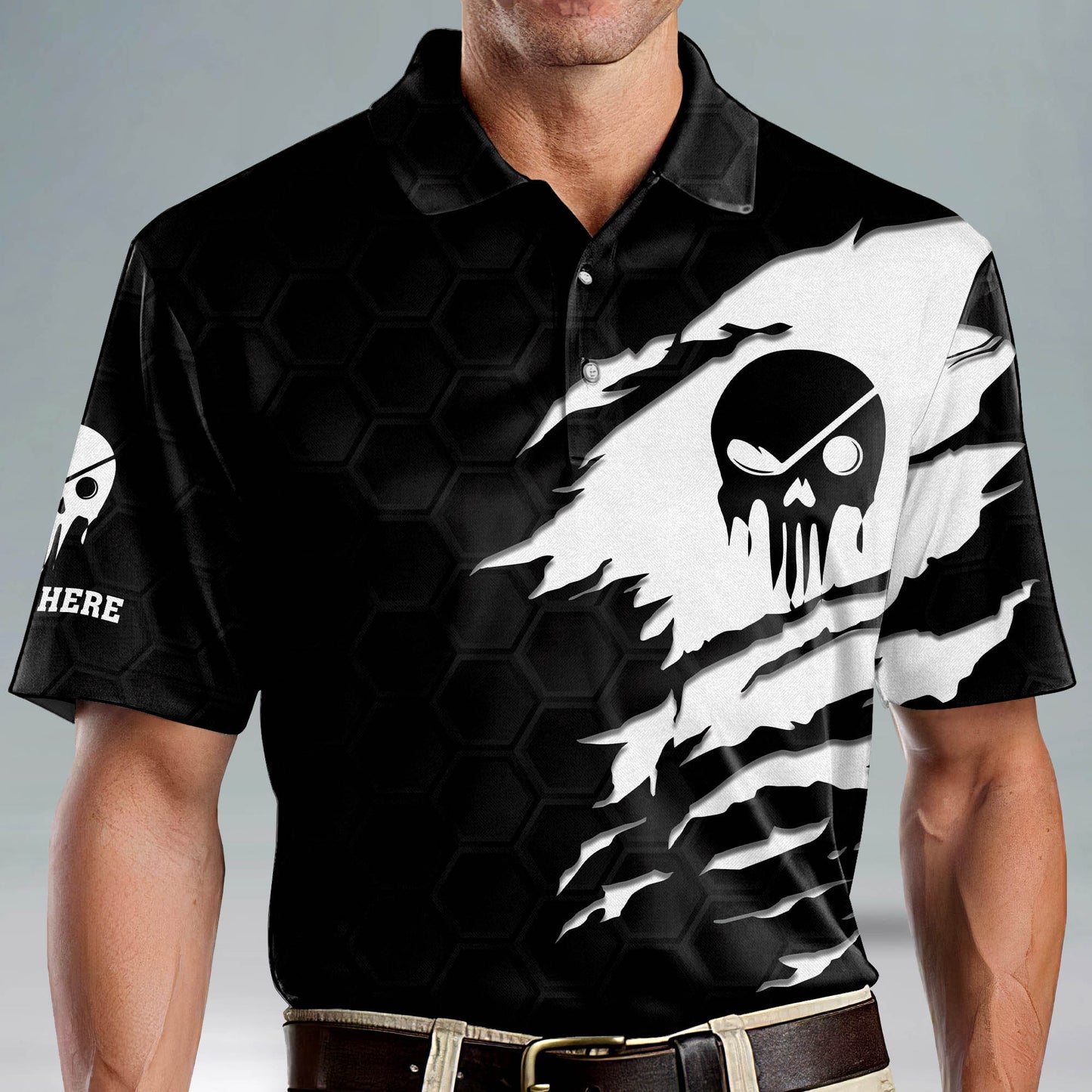If I Die Bury Me with My Golf Club Golf Polo Shirt GM0247