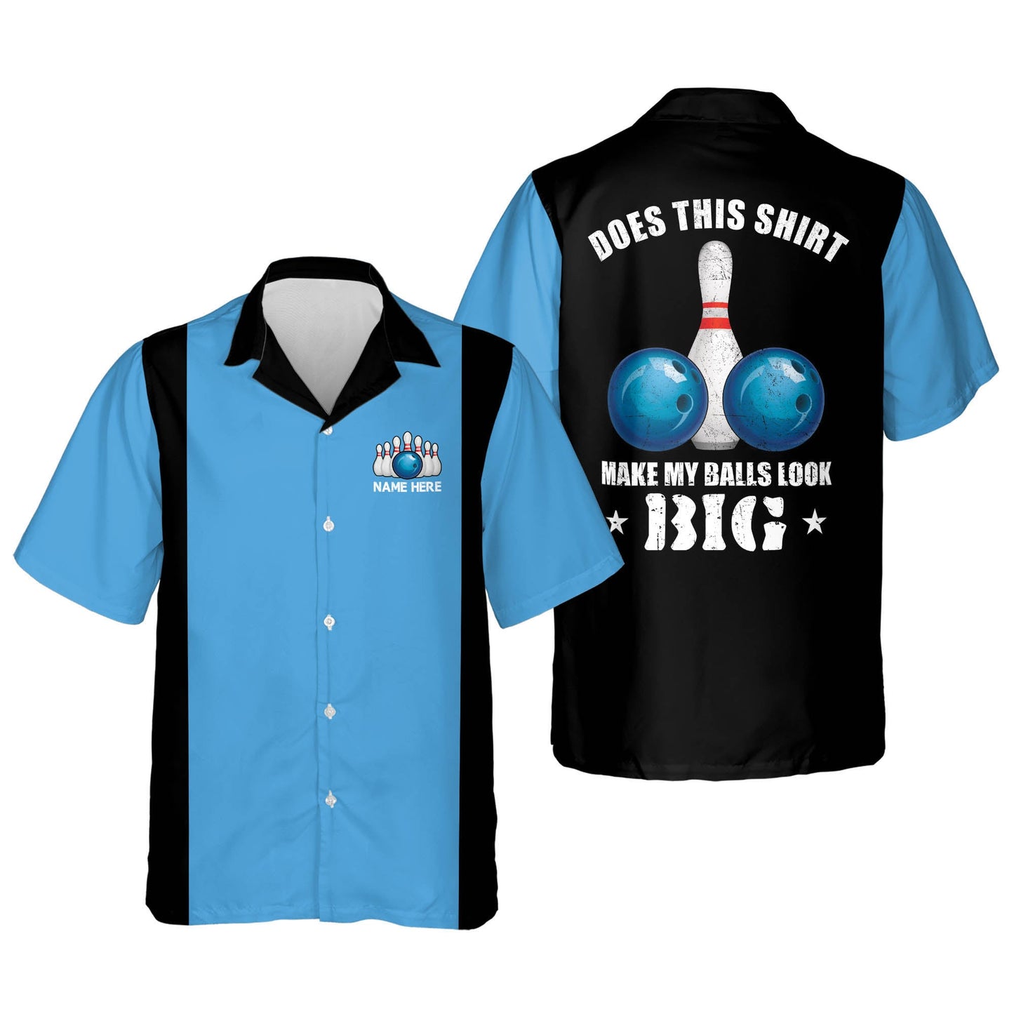 Custom Retro Vintage Hawaiian Bowling Shirts For Men , Summer gift for Bowling team shirt HO0230