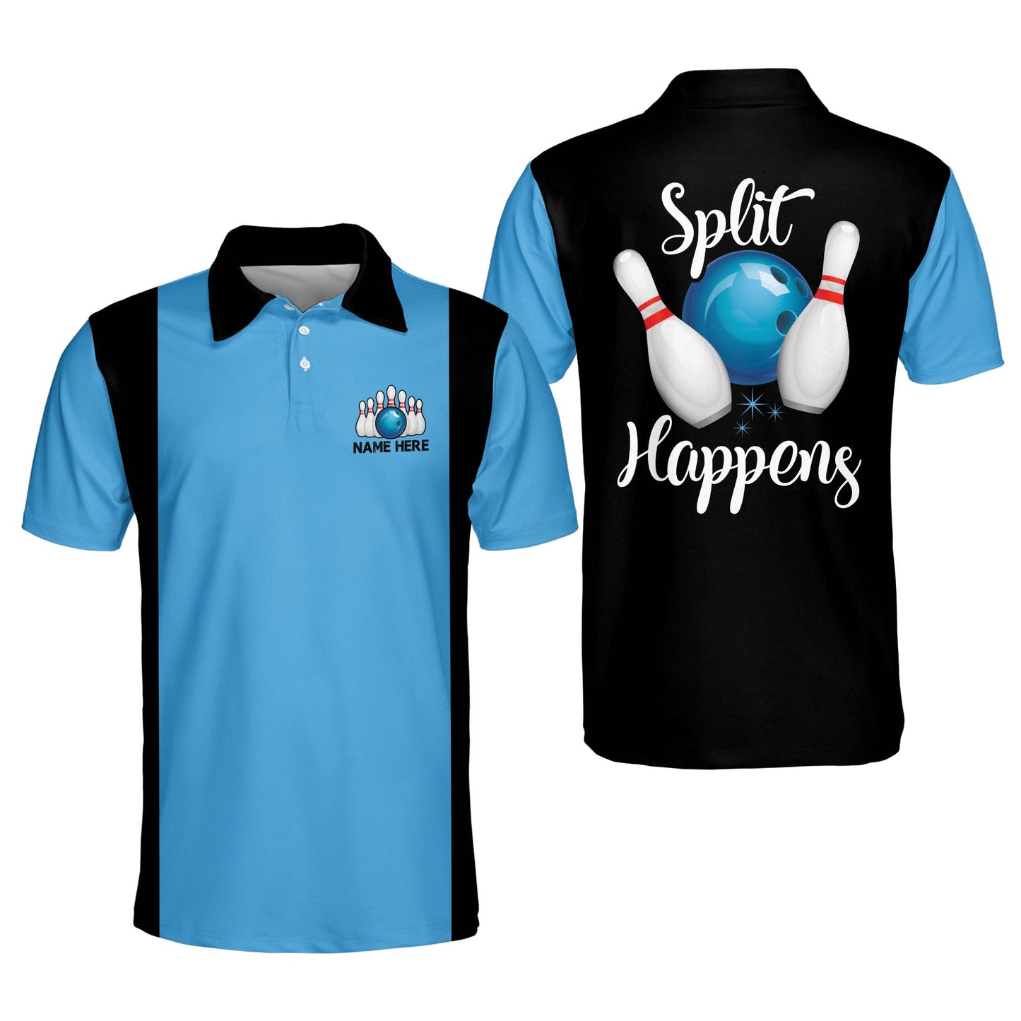 Split Happens Funny Bowling Shirts BM0134