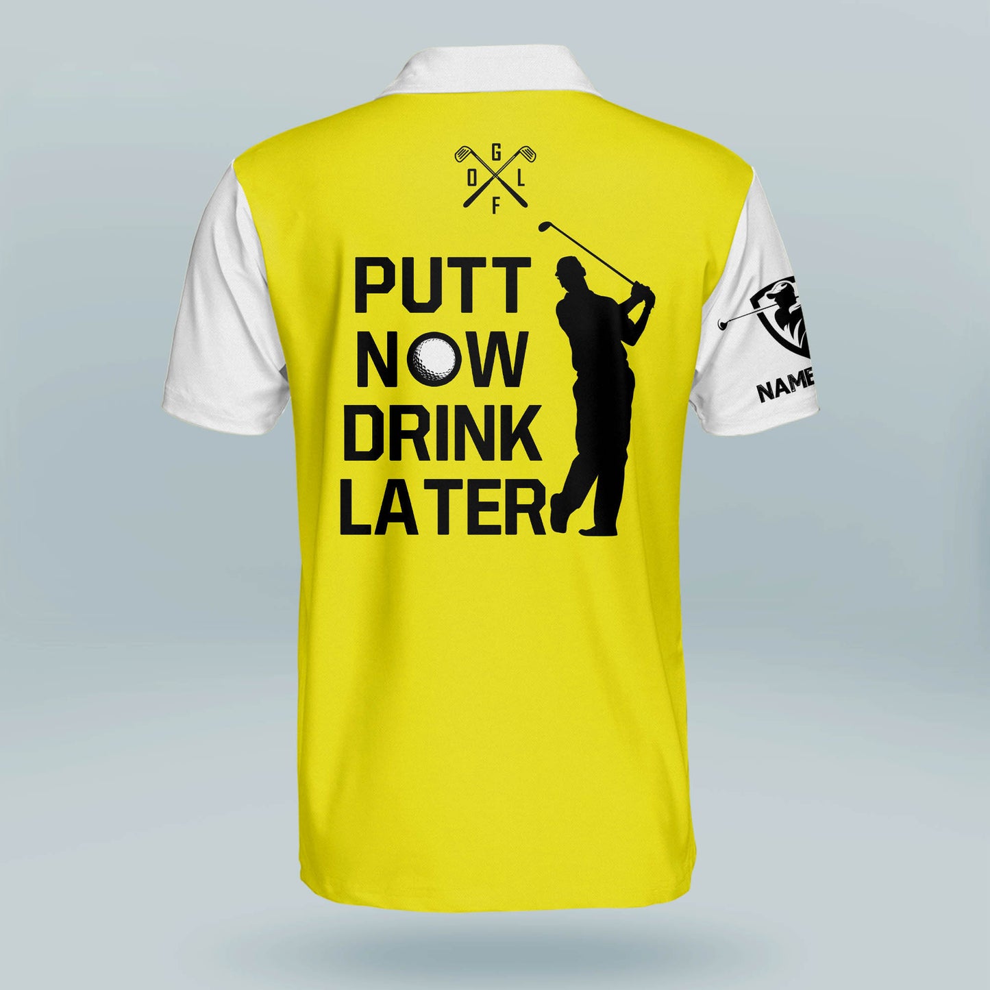 Putt Now Drink Later Golf Polo Shirt GM0239