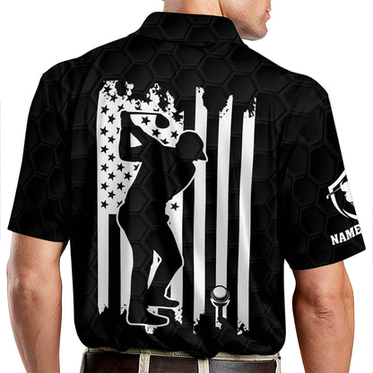 American Flag Golfer Polo Shirt GM0128