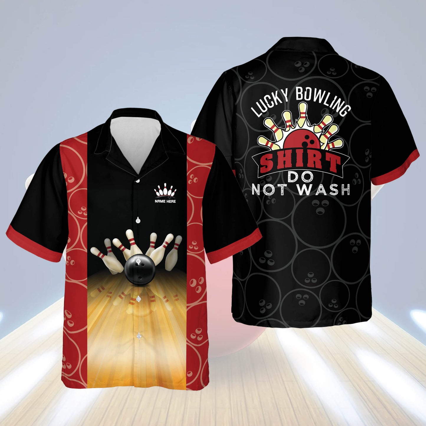 Lucky Bowling Shirt Do Not Wash Vintage Hawaiian Shirt HB0041