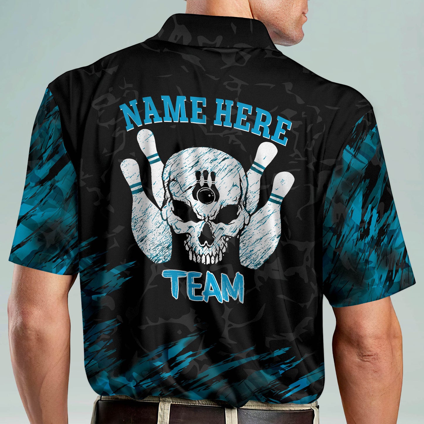 Custom Crazy Skull Bowling Shirts BM0071