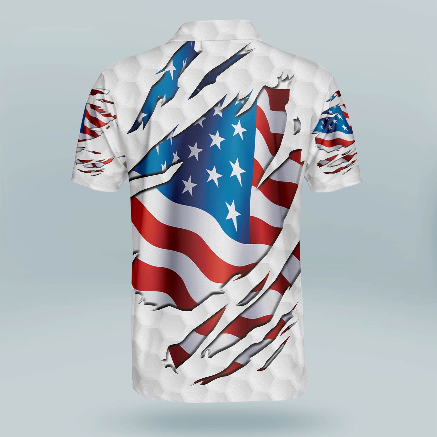 Funny Flag Patriotic Golf Polo Shirt GM0292