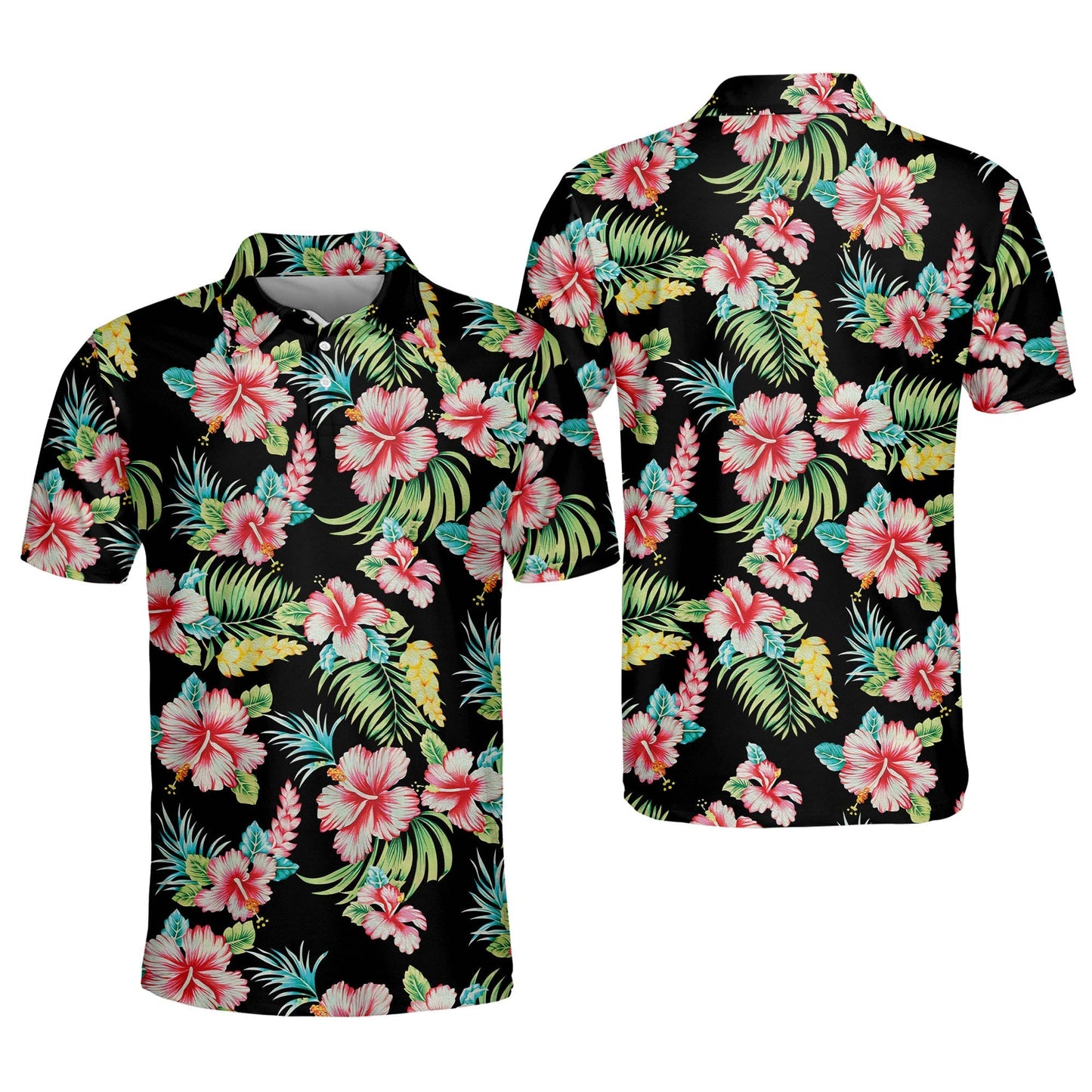 Floral Tropical Tropical Floral Golf Polo Shirt GM0244
