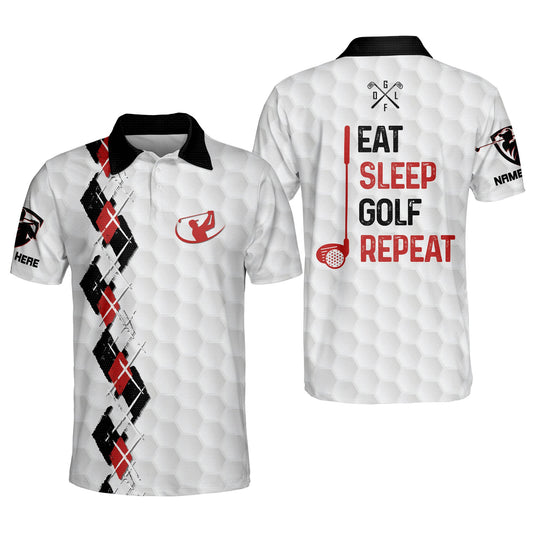 Eat Sleep Golf Repeat Golf Polo Shirt GM0162