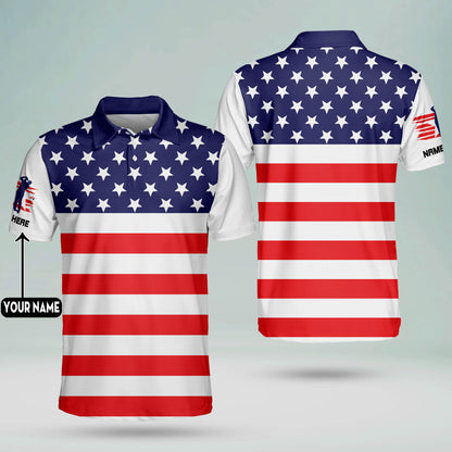 American Flag Team US Golf Polo Shirt GM0214