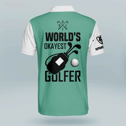 World's Okayest Golfer Golf Polo Shirt GM0287