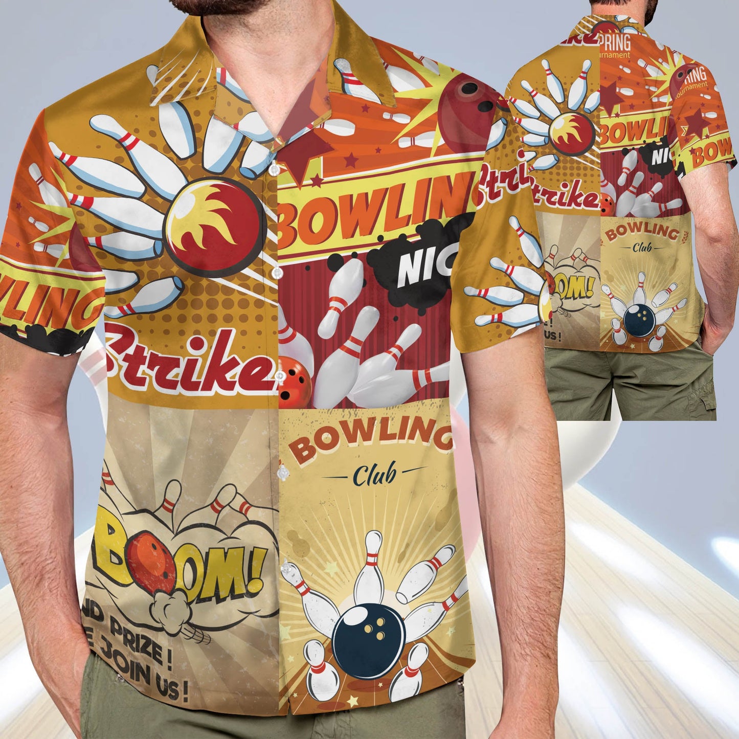 Custom Funny Bowling Hawaiian Shirts HB0093