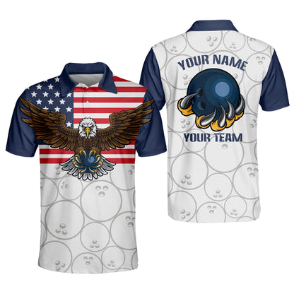 Custom American Flag Bowling Shirts BM0083