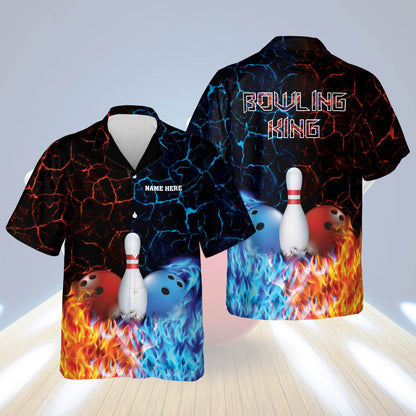 Bowling King Hawaiian Bowling Shirts HB0090
