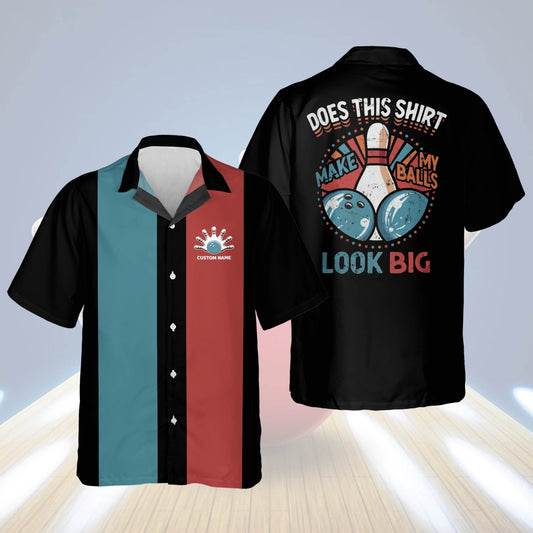Personalized bowling Hawaiian shirt for men, Does This Shirt Make My Balls Look Big Vintage Hawaiian Shirt HO2773