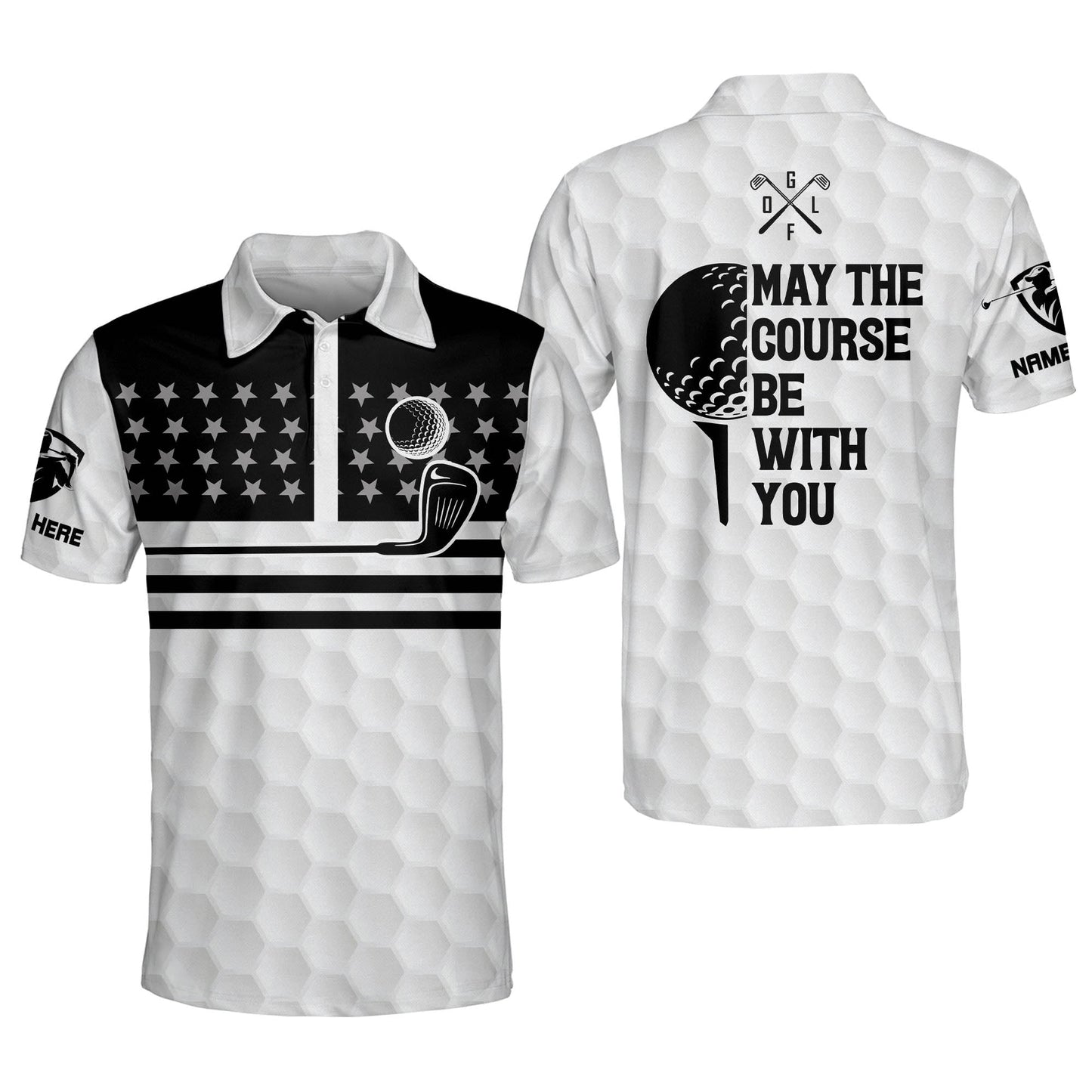 May The Course Be with You Golf Polo Shirt GM0241