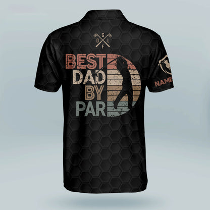 Best Dad by Par Retro Golf Polo Shirt GM0237