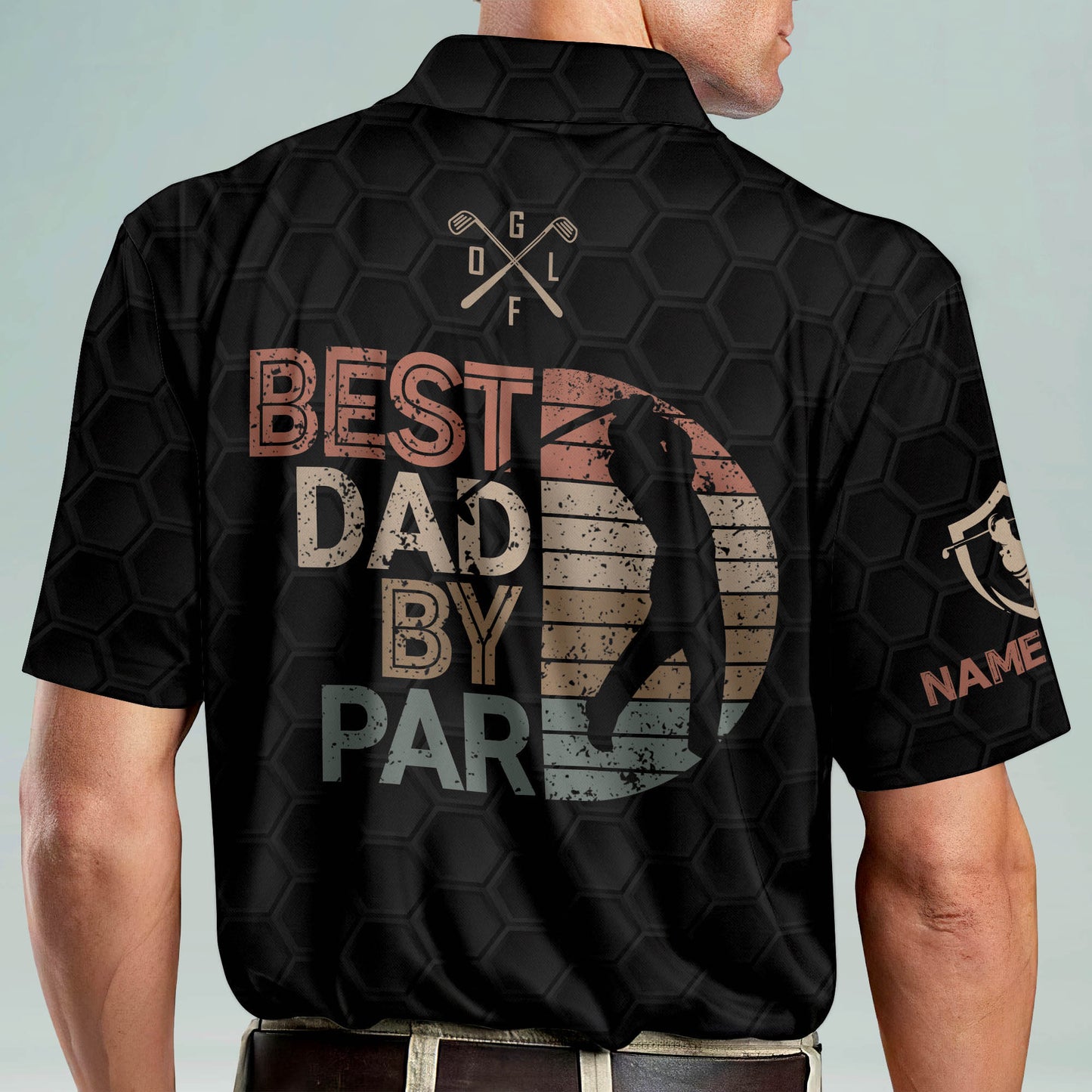 Best Dad by Par Retro Golf Polo Shirt GM0237
