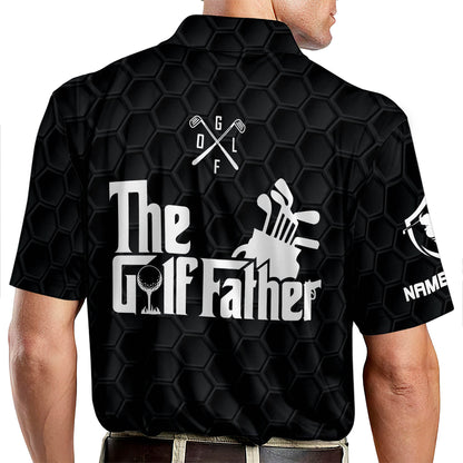 The Golf Father American Flag Golf Polo Shirt GM0079