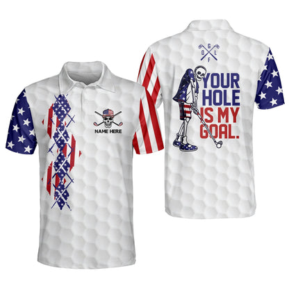 Your Hole Is My Goal Golf Polo Shirt GM0144