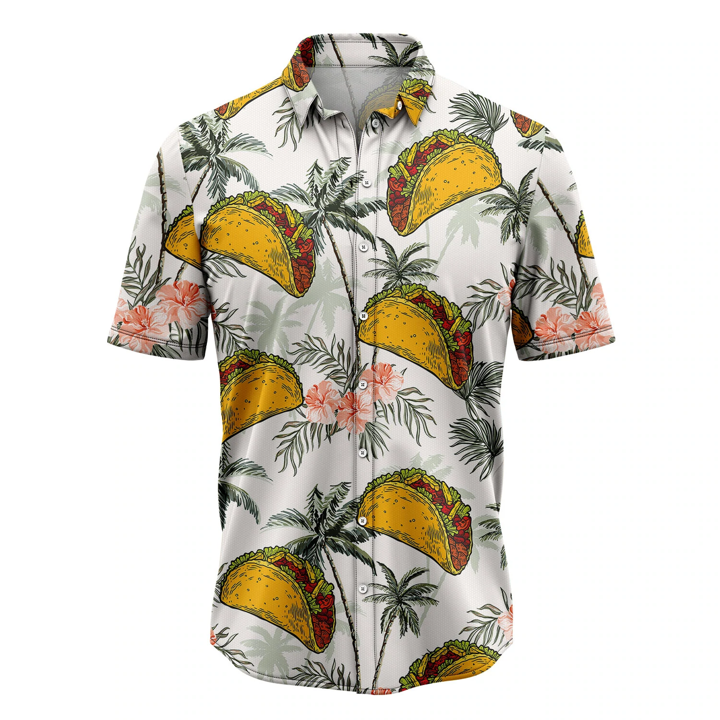 Tacos Taco Bell Tropical Vintage Hawaii Shirt, Summer Hawaiian Shirts for Men and Women Aloha Beach Shirt HO1058