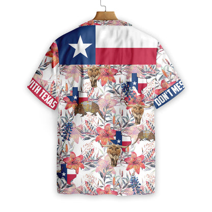 Texas Hawaiian Shirt Bluebonnet Longhorn, Hawaiian shirts for men, Women HO2464