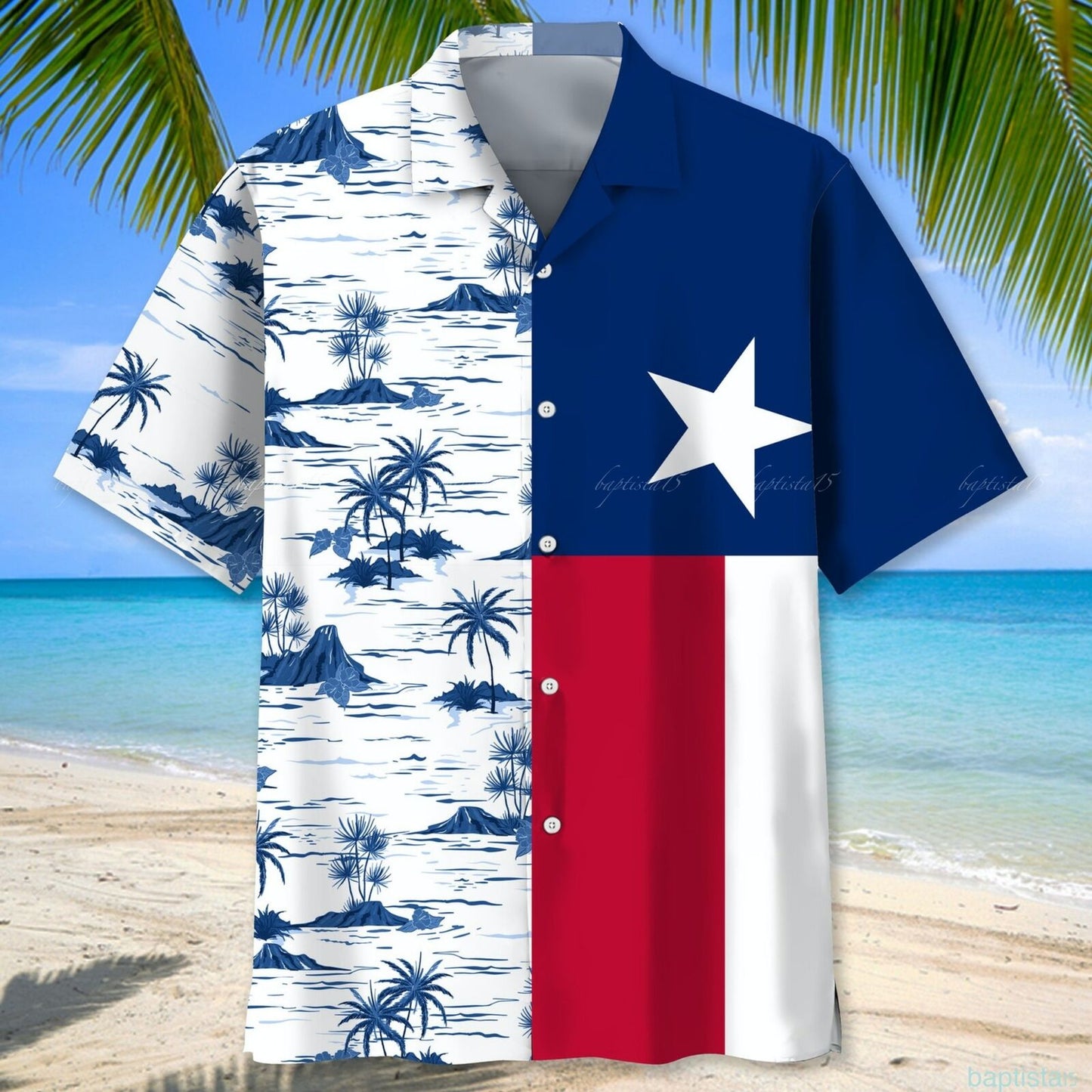 Texas Coconut Short-Sleeve Hawaiian Shirt For Fan Men Lover Style HO2410