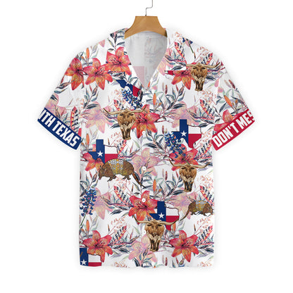 Texas Hawaiian Shirt Bluebonnet Longhorn, Hawaiian shirts for men, Women HO2464
