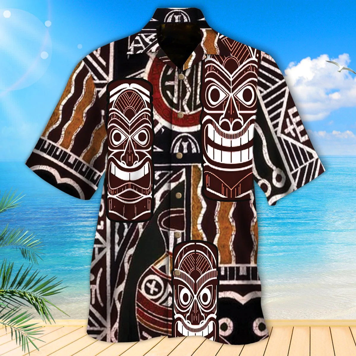Tiki Hawaiian Shirt For Men & Women HO2295