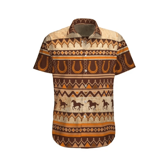 Tribal Native America Watercolor Hawaiian Shirt, Native American Shirt for Men HO1999