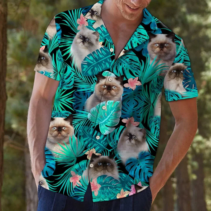 Tropical Himalayan Palm Tree Leaves Summer Vacation Aloha Hawaiian Shirt, Summer aloha hawaii shirt for Men women HO1731