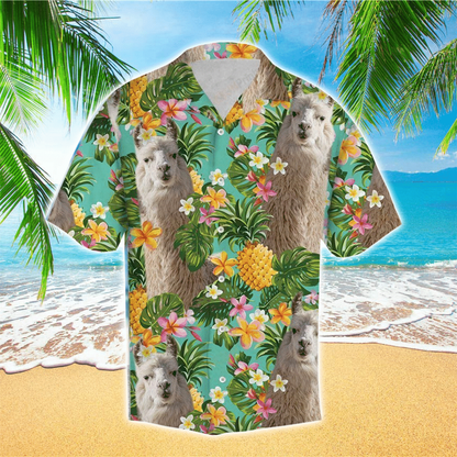 Llama Smile To The World Hawaiian Shirt HO1170