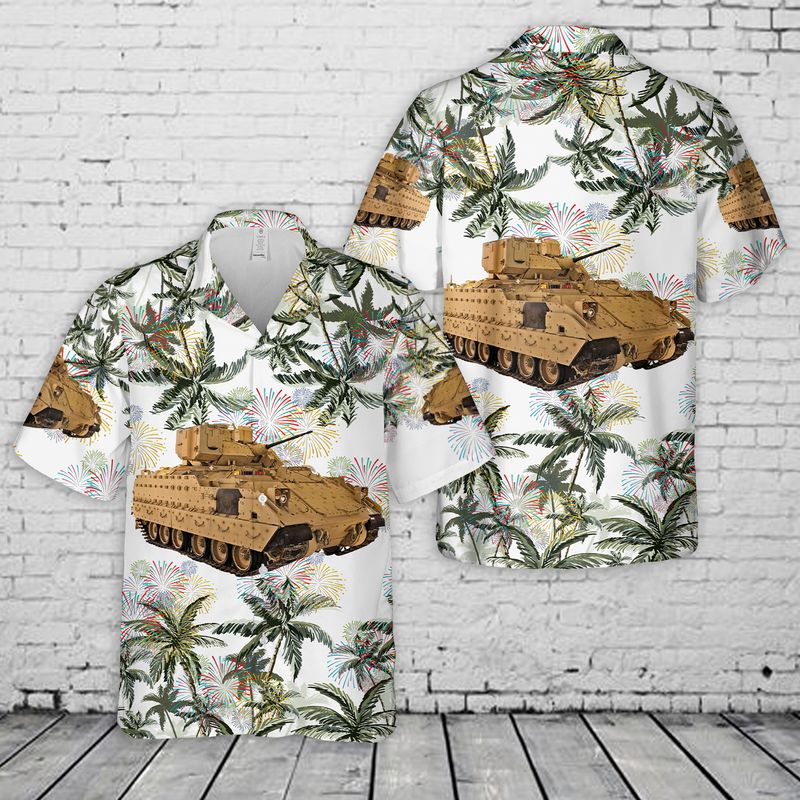 US Army M2A3 Bradley 4th Of July Hawaiian Shirt HO1697