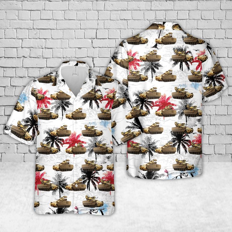US Army M2A3 Bradley Hawaiian Shirt HO1699