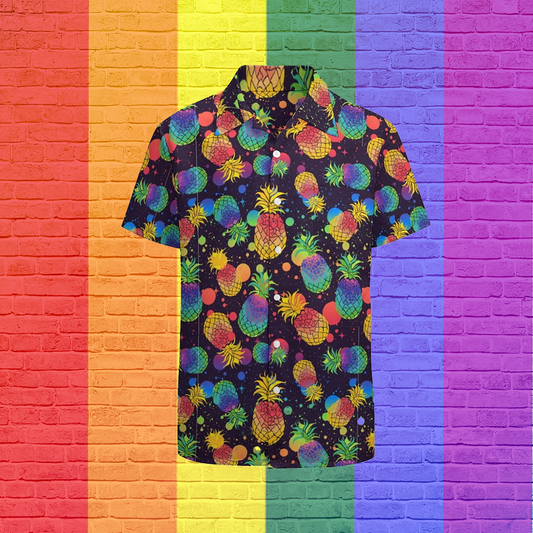 Gay Hawaiian Shirts, Lesbian Hawaiian Shirt, Rainbow Hawaii Shirt For Lgbtq, Pride Gift For Gaymer HO0342