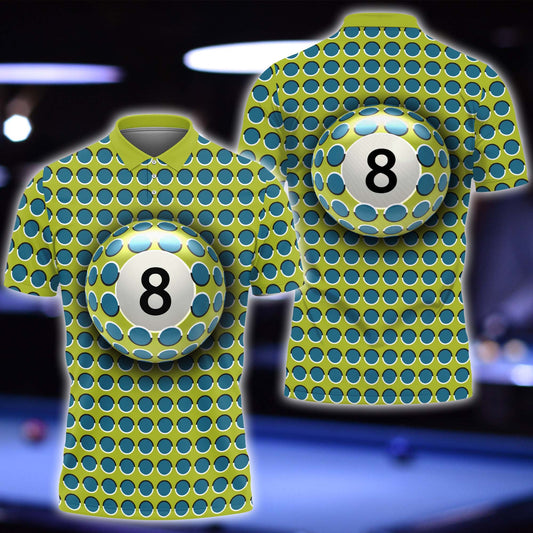Lasfour Billiard Ball 8 Player 3D Polo Shirt BIA0847