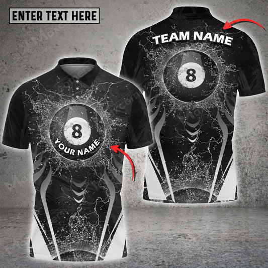 Lasfour Personalized Billiard Ball 8 Player Polo Shirt BIA0562