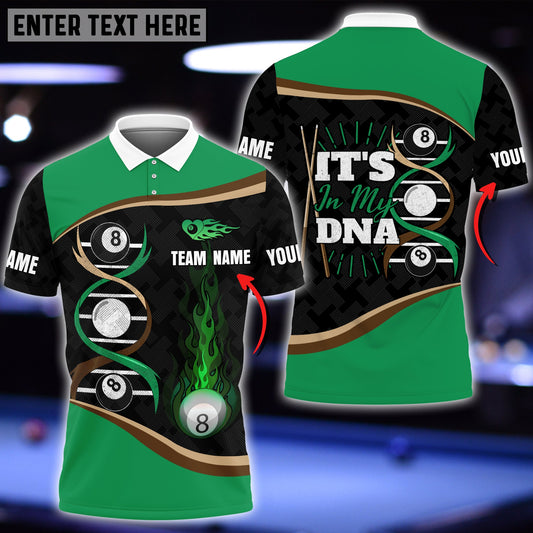 Lasfour Personalized Billiard Ball DNA Player Polo Shirt BIA0700