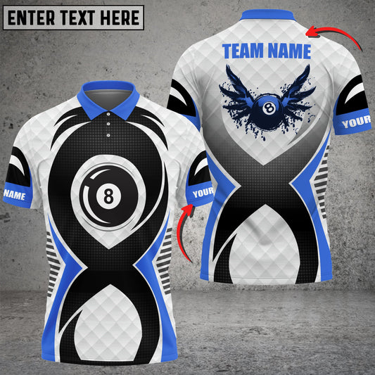 Lasfour Personalized Billiards Ball 8 Colourful 3D Polo Shirt BIA0702