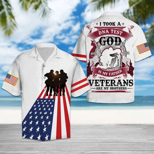 Veterans Of America God Is My Father Hawaiian Shirt HO1635