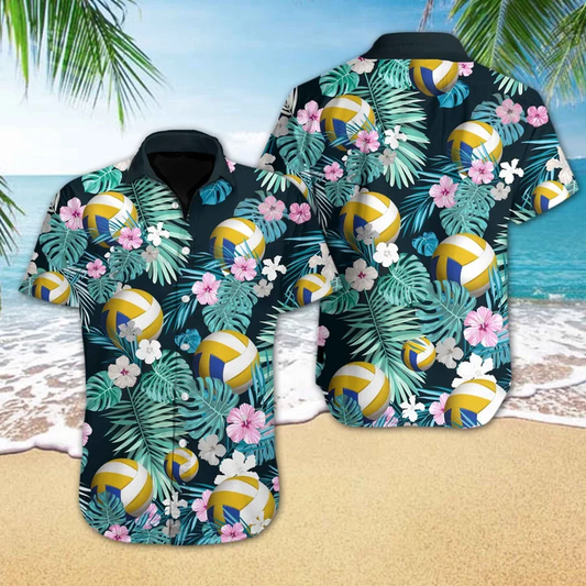 Volleyball Flower Tropical Jungle Hawaiian Shirt HO1852