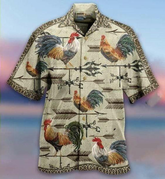 Weathervane Rooster Aloha Hawaiian Shirts For Men & For Women HO2400