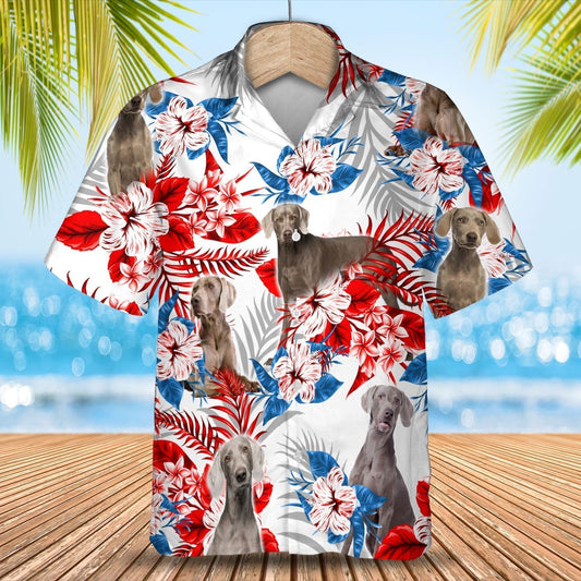 Weimaraner Hawaiian Shirt - Gift for Summer, Summer aloha shirt, Hawaiian shirt for Men and women HO0678