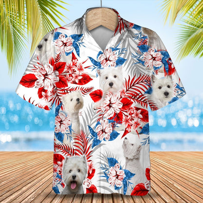 West Highland White Terrier Hawaiian Shirt - Gift for Summer, Summer aloha shirt, Hawaiian shirt for Men and women HO0680
