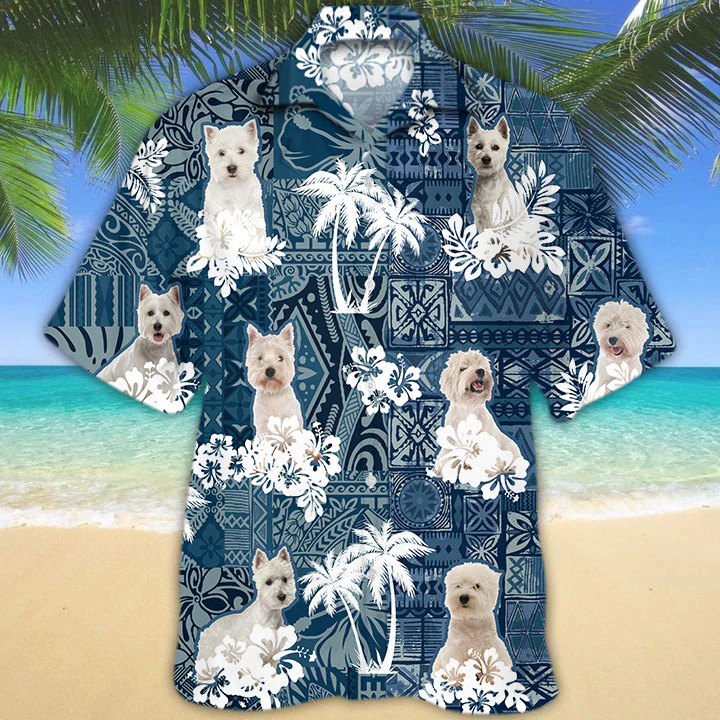 West Highland White Terrier Hawaiian Shirt HO1486