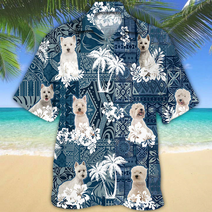 West Highland White Terrier Hawaiian Shirt HO1486