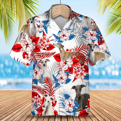 Whippet Hawaiian Shirt - Gift for Summer, Summer aloha shirt, Hawaiian shirt for Men and women HO0679