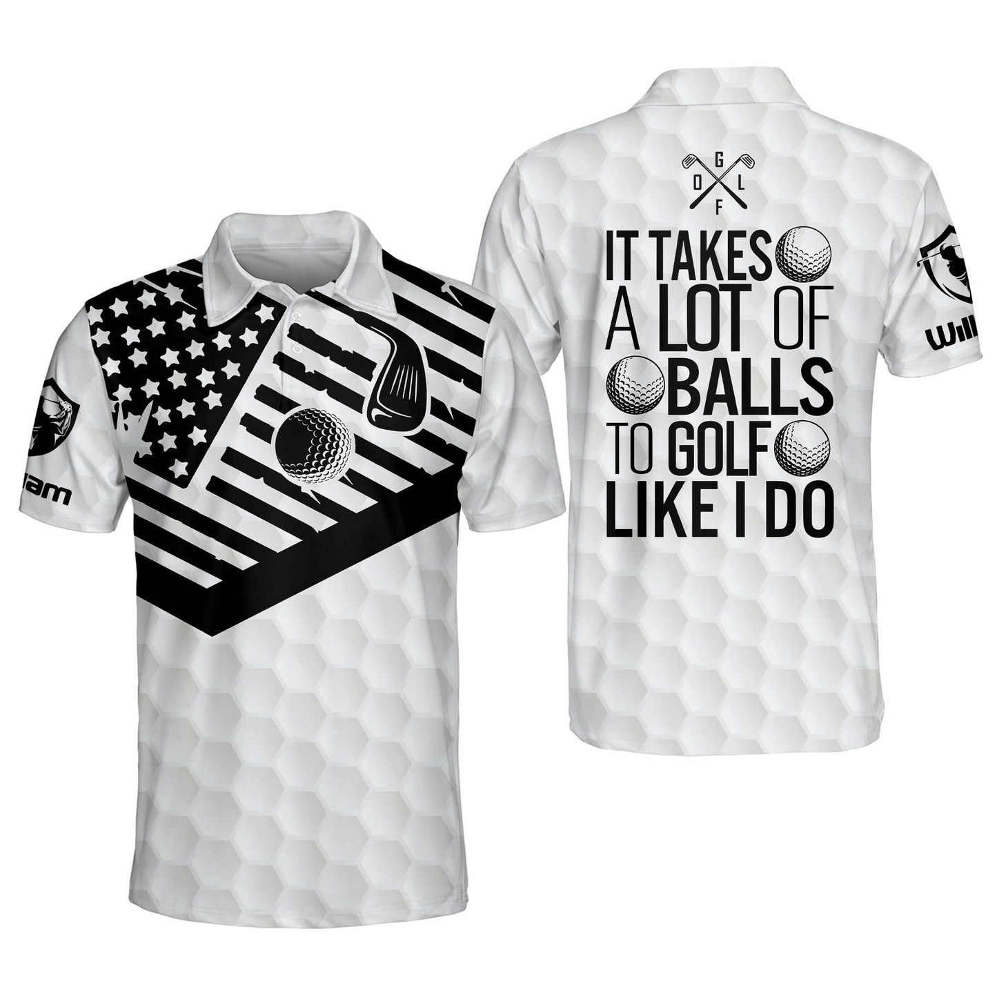 It Takes A Lot of Balls to Golf Like I Do Golf Polo Shirt GM0083