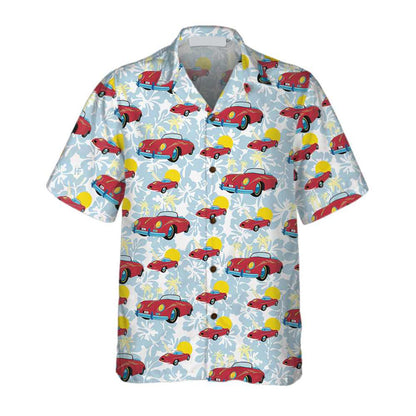 Porsche 356 Tropical Floral Hawaiian Shirt for Men and women HO3122