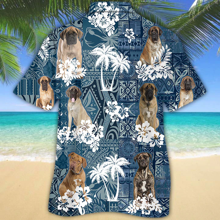 English Mastiff Hawaiian Shirt, Flowers Aloha Shirt For Dog Lovers HO2693